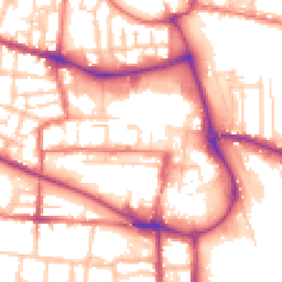 Daytime road noise heatmap for CW1 2AN