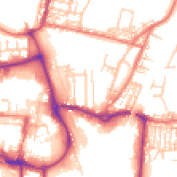 Daytime road noise heatmap for CW1 2AP