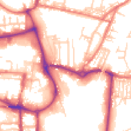 Daytime road noise heatmap for CW1 2AS