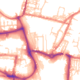 Daytime road noise heatmap for CW1 2AZ