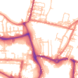Daytime road noise heatmap for CW1 2BA