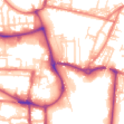 Daytime road noise heatmap for CW1 2BG
