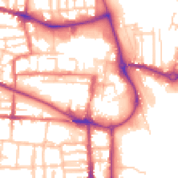 Daytime road noise heatmap for CW1 2EW