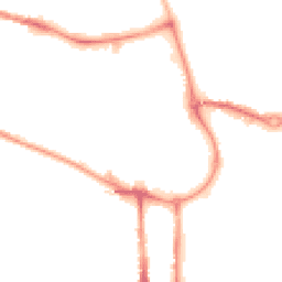 Night-time road noise heatmap for CW1 2EW