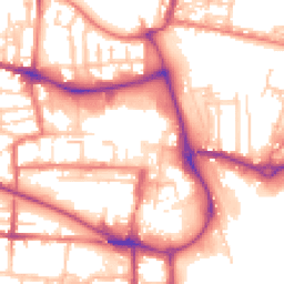 Daytime road noise heatmap for CW1 2EY