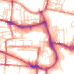 Daytime road noise heatmap for CW1 2HE