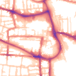 Daytime road noise heatmap for CW1 2HR