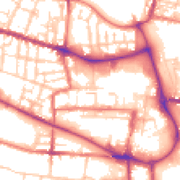 Daytime road noise heatmap for CW1 2JL