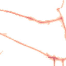 Night-time road noise heatmap for CW1 2JT