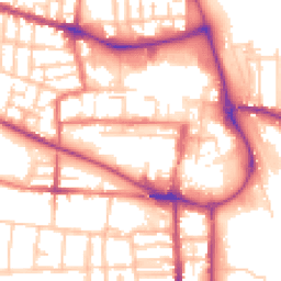 Daytime road noise heatmap for CW1 2LD