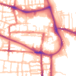 Daytime road noise heatmap for CW1 2LF