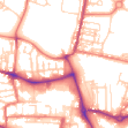 Daytime road noise heatmap for CW1 2NB
