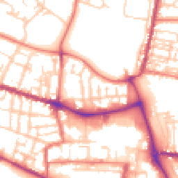 Daytime road noise heatmap for CW1 2NU