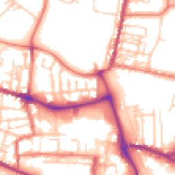 Daytime road noise heatmap for CW1 2PW
