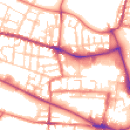 Daytime road noise heatmap for CW1 2QH