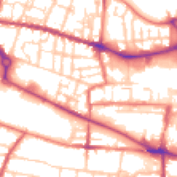 Daytime road noise heatmap for CW1 3AL