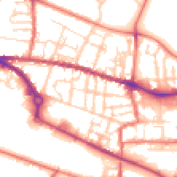 Daytime road noise heatmap for CW1 3AQ