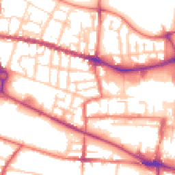 Daytime road noise heatmap for CW1 3BB