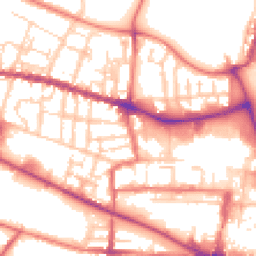 Daytime road noise heatmap for CW1 3BU