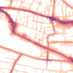 Daytime road noise heatmap for CW1 3DQ
