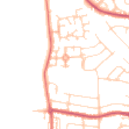 Daytime road noise heatmap for CW1 3GR