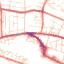 Daytime road noise heatmap for CW1 3HU