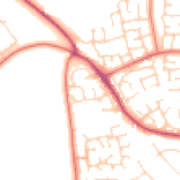 Daytime road noise heatmap for CW1 3PU