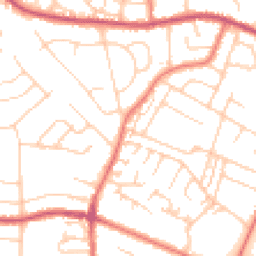 Daytime road noise heatmap for CW1 3SD