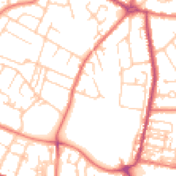 Daytime road noise heatmap for CW1 3UA