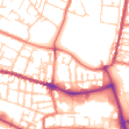 Daytime road noise heatmap for CW1 3ZR