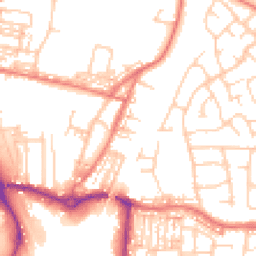 Daytime road noise heatmap for CW1 4BD