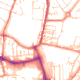 Daytime road noise heatmap for CW1 4BS