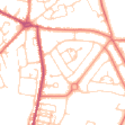 Daytime road noise heatmap for CW1 4DU