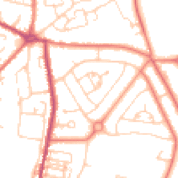 Daytime road noise heatmap for CW1 4DX