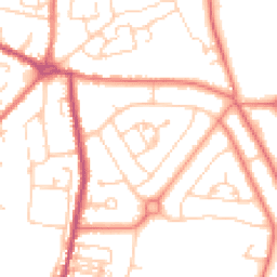 Daytime road noise heatmap for CW1 4DZ