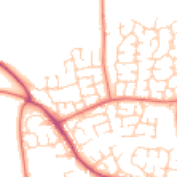 Daytime road noise heatmap for CW1 4FY