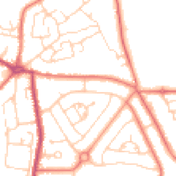 Daytime road noise heatmap for CW1 4HS