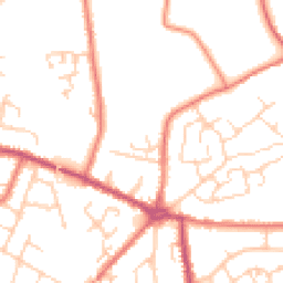 Daytime road noise heatmap for CW1 4NU