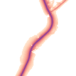 Daytime road noise heatmap for CW1 4QQ