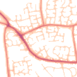 Daytime road noise heatmap for CW1 4RY