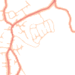 Daytime road noise heatmap for CW1 5AJ