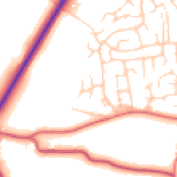Daytime road noise heatmap for CW1 5AL