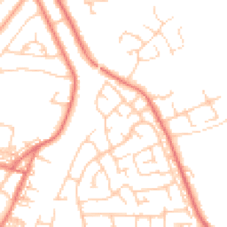 Daytime road noise heatmap for CW1 5FS