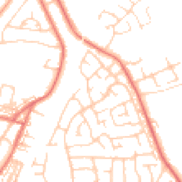 Daytime road noise heatmap for CW1 5FT