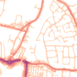 Daytime road noise heatmap for CW1 5LJ