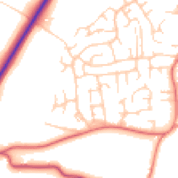 Daytime road noise heatmap for CW1 5PE