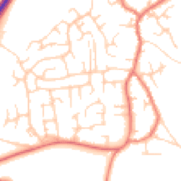 Daytime road noise heatmap for CW1 5PJ