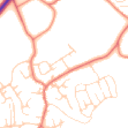 Daytime road noise heatmap for CW1 5RP