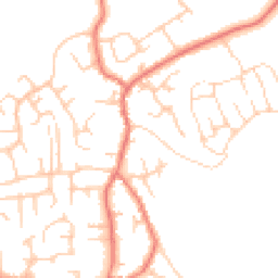 Daytime road noise heatmap for CW1 5SJ