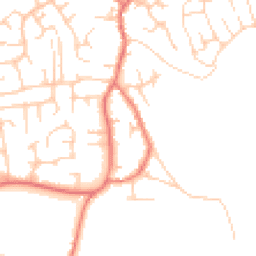 Daytime road noise heatmap for CW1 5TG